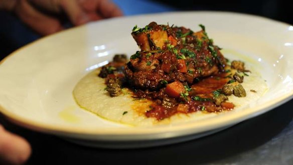 Ossobuco-style lamb shoulder.