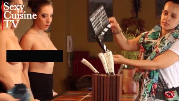 'We really set out to try and make the breasts disappear' ... Sexy Cuisine TV.