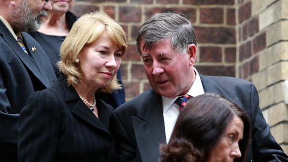 Former ALP national secretary Bob Hogg, pictured with wife and former Labor MP Maxine McKew.