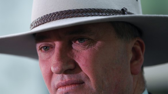 Deputy Prime Minister Barnaby Joyce said he wasn't going anywhere.