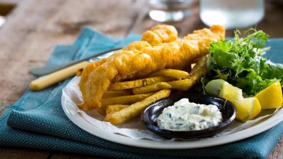 Perfect every time: Adam Liaw's beer-battered fish and chips.