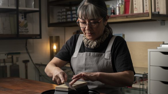 ProTooling Japanese knife sharpener, Hiroko Kelly.