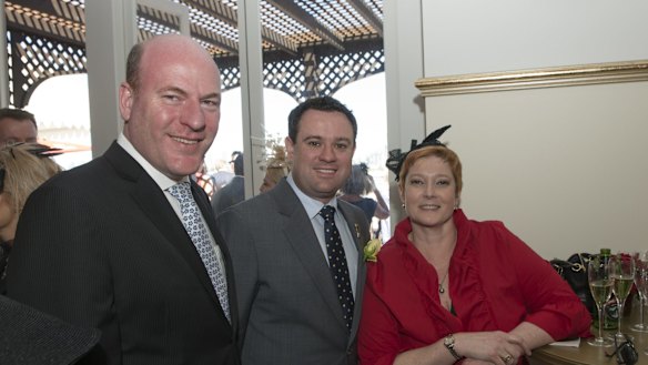 Trent Zimmerman (left)  is the Liberal candidate for North Sydney after Joe Hockey quit. 