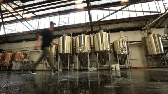 Brewing vats at The Grifter.