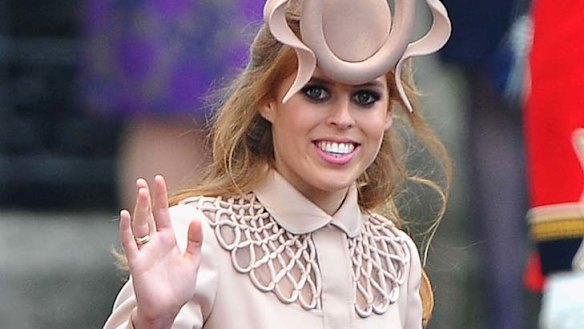 Princess Beatrice at the royal wedding.