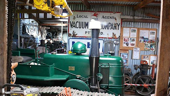 Road to recovery ... Alan Latimore's heritage machinery.