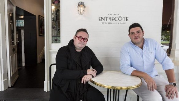 French influence:  Jason M. Jones (left) and Adam North of Entrecote.