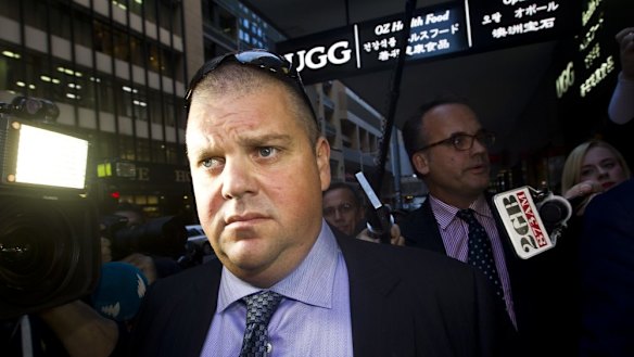 Nathan Tinkler departs ICAC on Friday.