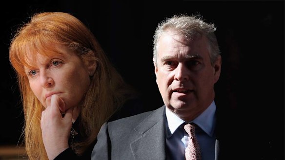 Under pressure ... Sarah Ferguson and her ex-husband  Prince Andrew.