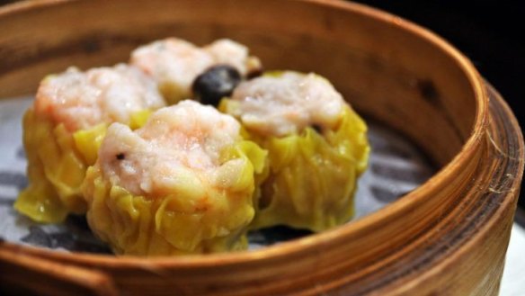 The siew mai dumplings at Tim Ho Wan.