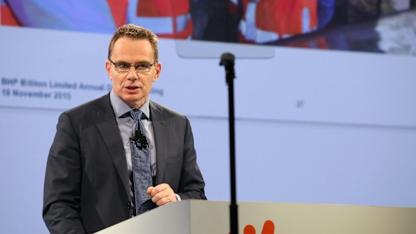 BHP chief executive Andrew MacKenzie. The BHP Billiton Foundation recently  committed  $50 million to help address the under-representation of girls and Aboriginal and Torres Strait Islander students in STEM. 