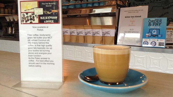 Milk-free ... Ruby's Diner serves up a paleo butter coffee for $8.