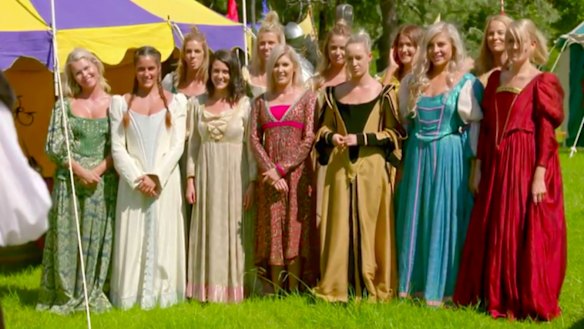 The Bachelor group date gets positively medieval.