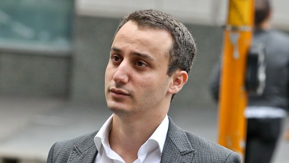 Luke Lazarus outside court in April 2017.