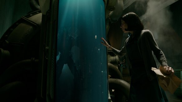 Doug Jones and Sally Hawkins in the film The Shape of Water.