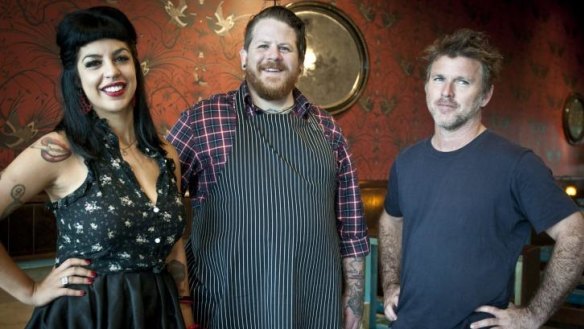(From left) Stef Gaglio, Nick Stapleton and Jamie Webb of Ginger's Diner. 