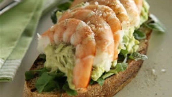 Prawn and avocado sandwich with Japanese dressing