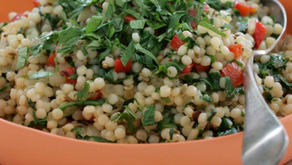 Colourful: Stir-fried couscous.