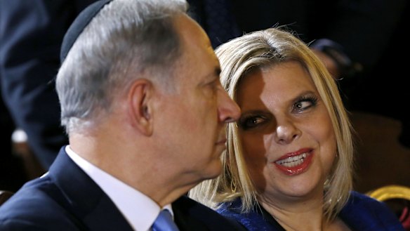 Israel PM Benjamin Netanyahu with his wife Sara in December 2013.