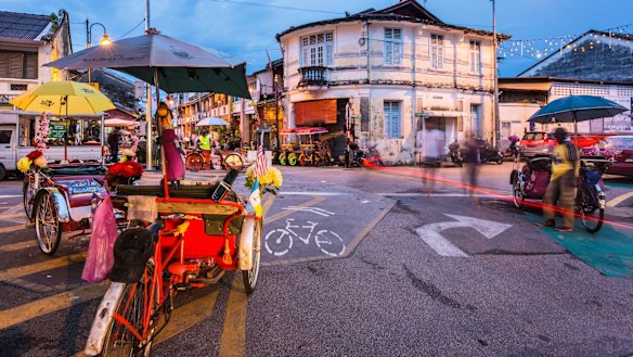 Colourful George Town in Malaysia.