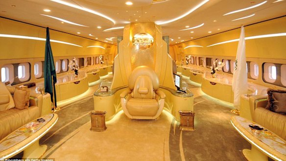 Yes, it's a throne. On a Boeing 747. Belonging to Saudi royal Prince Alwaleed bin Talal al Saud.