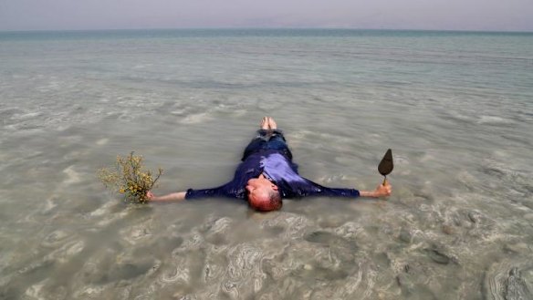 Bill Drummond lying in the Dead Sea: His post-millennium work as an artist is reflective of simpler times.