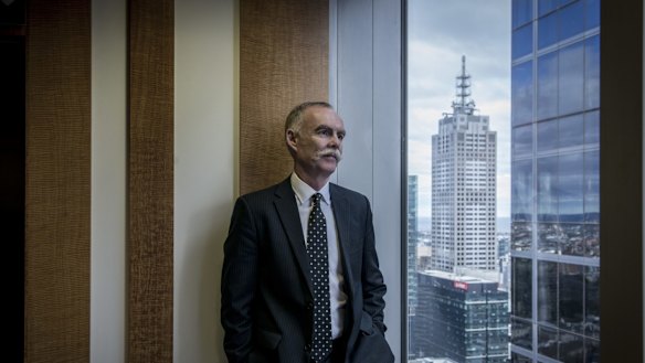 Ian Silk, Australian Super CEO in its Melbourne office. 