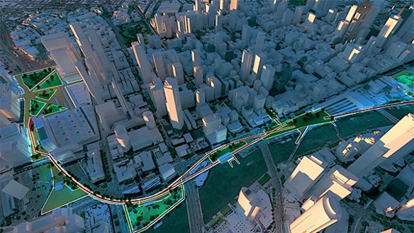 Plans for the Melbourne High Line. 