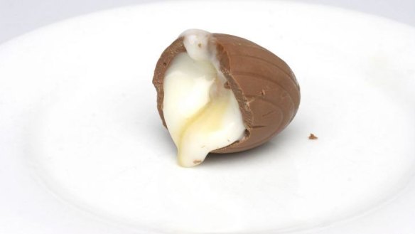 CH-CH-CH-CHANGING: The Cadbury Creme Egg's chocolate shell will now be made from standard cocoa mix chocolate.