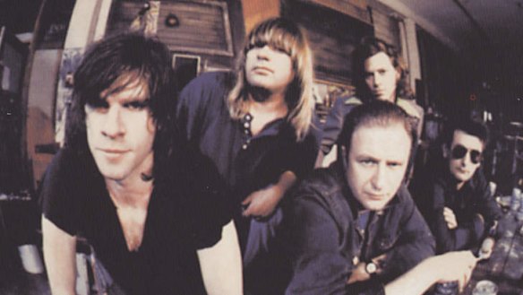 The original Beasts of Bourbon line-up, from left, Tex Perkins, James Baker, Spencer P. Jones, Kim Salmon and Boris Sudjovic, circa 1990.