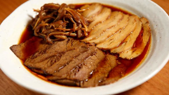 Tripe and mixed braised meats.