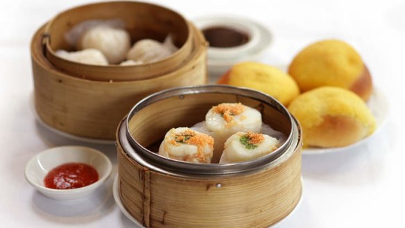 Trolley treats ... Yum cha dishes from Tai Pan, Doncaster East.