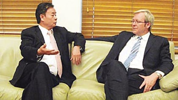 Cr Chau with Kevin Rudd in March 2008.