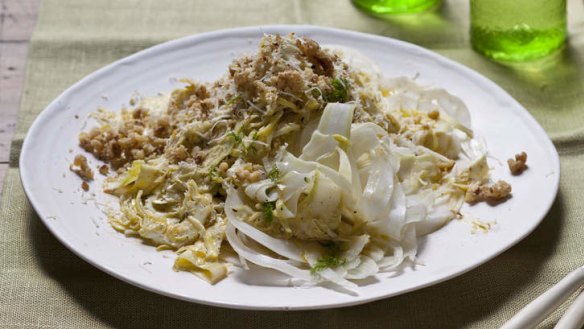 Shaved fennel and artichoke salad.