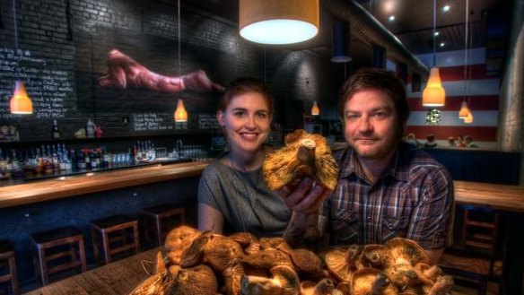 Julia Jenkins and Chris Badenoch pictured in their restaurant in 2011.