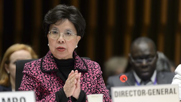 'The level of alarm is extremely high' ... China's Margaret Chan, the director-general of the World Health Organisation, speaks about Zika virus in Geneva.