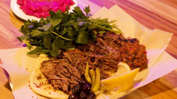 Firin kebab - smoked wood-roasted lamb.
