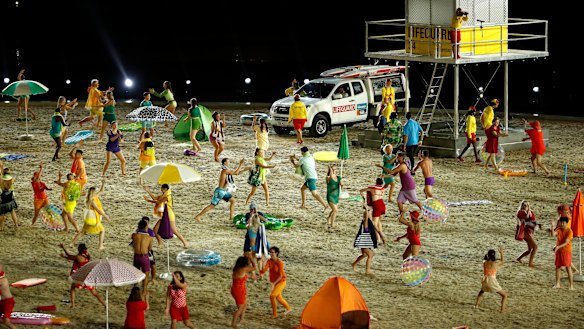 The opening ceremony celebrated Australia's beach culture.
