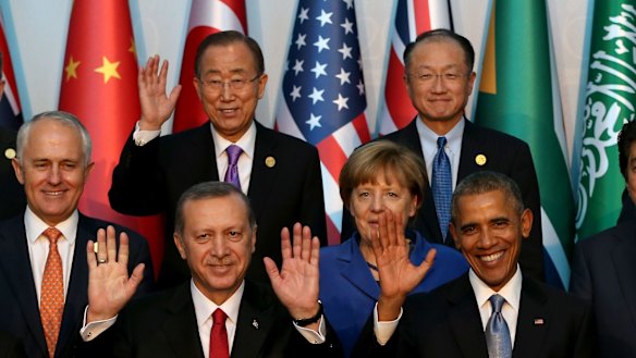 Malcolm Turnbull at the 2015 G20 Leaders Summit is held near the Turkish Mediterranean coastal city of Antalya in November. 