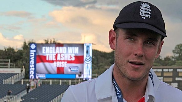 England's Stuart Broad.