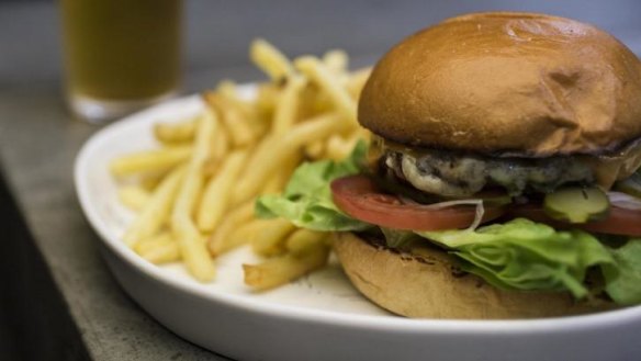 On the weekend menu at Deus Bar & Kitchen: a "monster" cheeseburger.