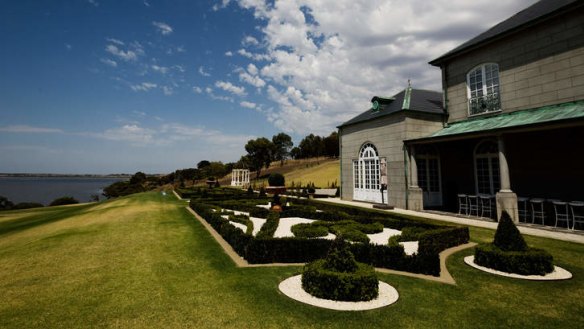 The setting: Campbell Point House on the Bellarine Peninsula.