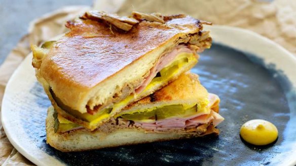 The ultimate dude food: Cuban sandwich.
