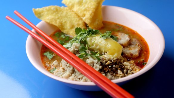 Cheap eats: Tom yum soup at Soi 38.