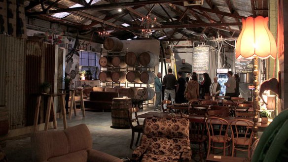 Authentic venue: Find Moon Dog Brewery's bar at the back of this functioning microbrewery.