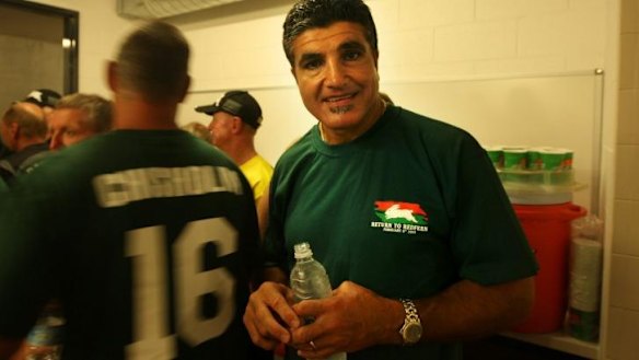 Silenced: South Sydney personality Mario Fenech.