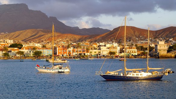 Cape Verde, Sao Vicente Island, Mindelo Bay.