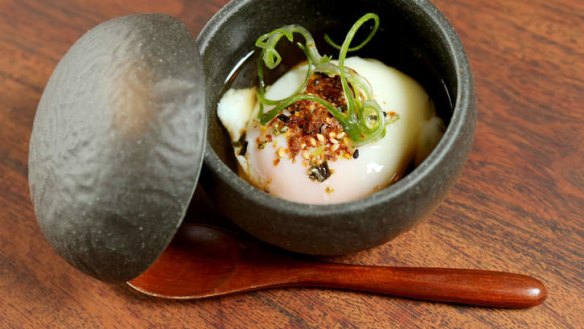Onsen tomago: slow-poached egg.
