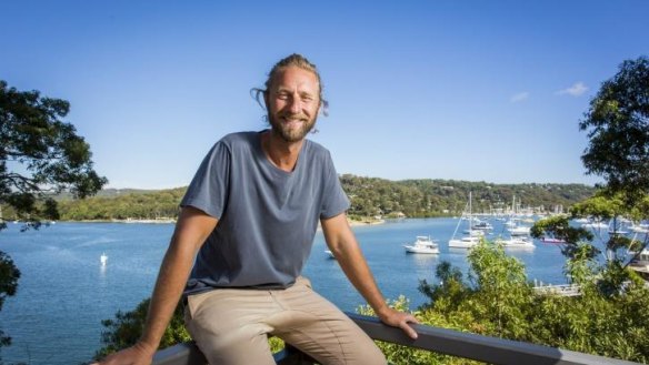 Justin Hemmes on the deck of The Newport, which is due to open this week. 