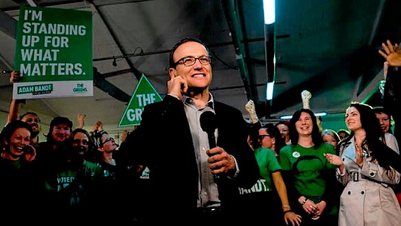 Adam Bandt claims victory for Greens in seat of Melbourne